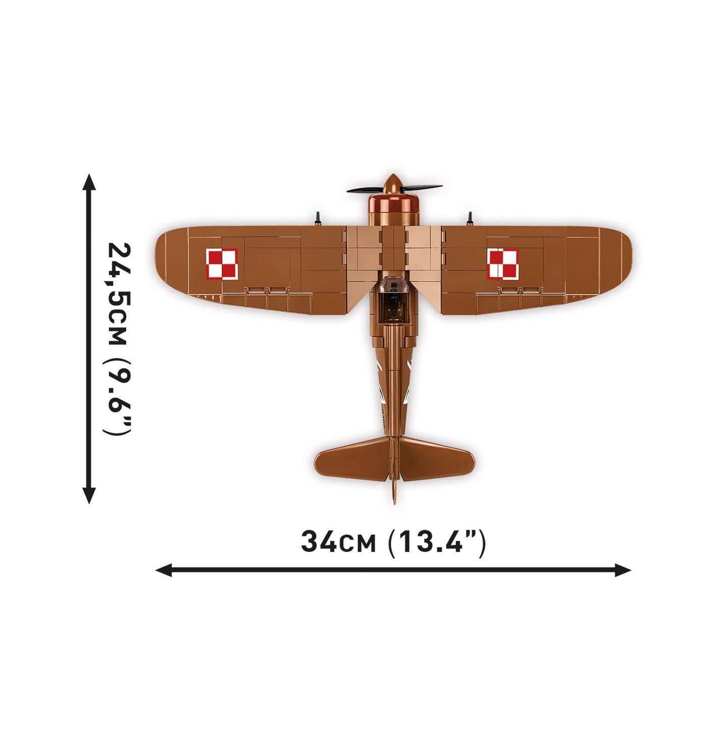 Детский конструктор COBI Historical Collection Wwii Pzl P.11c 320-Piece Building Set, Ages 7+ — фото 8