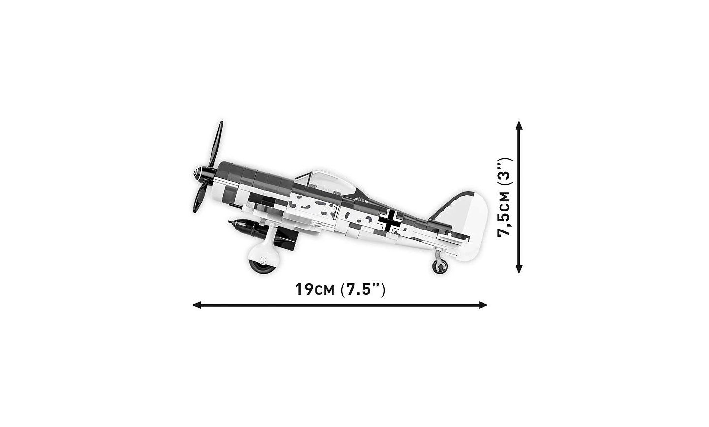 Детский конструктор COBI Historical Collection Wwii Focke-Wulf Fw 190 F-8 Rotating Propeller 170-Piece Building Set, Ages 6+ — фото 5