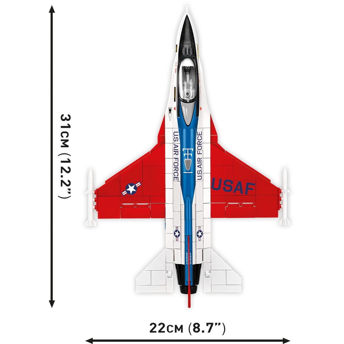 Cobi Lockheed Martin F-16 (Yf-16) First Flight Edition 1974 375-Piece Building Set, Ages 8+