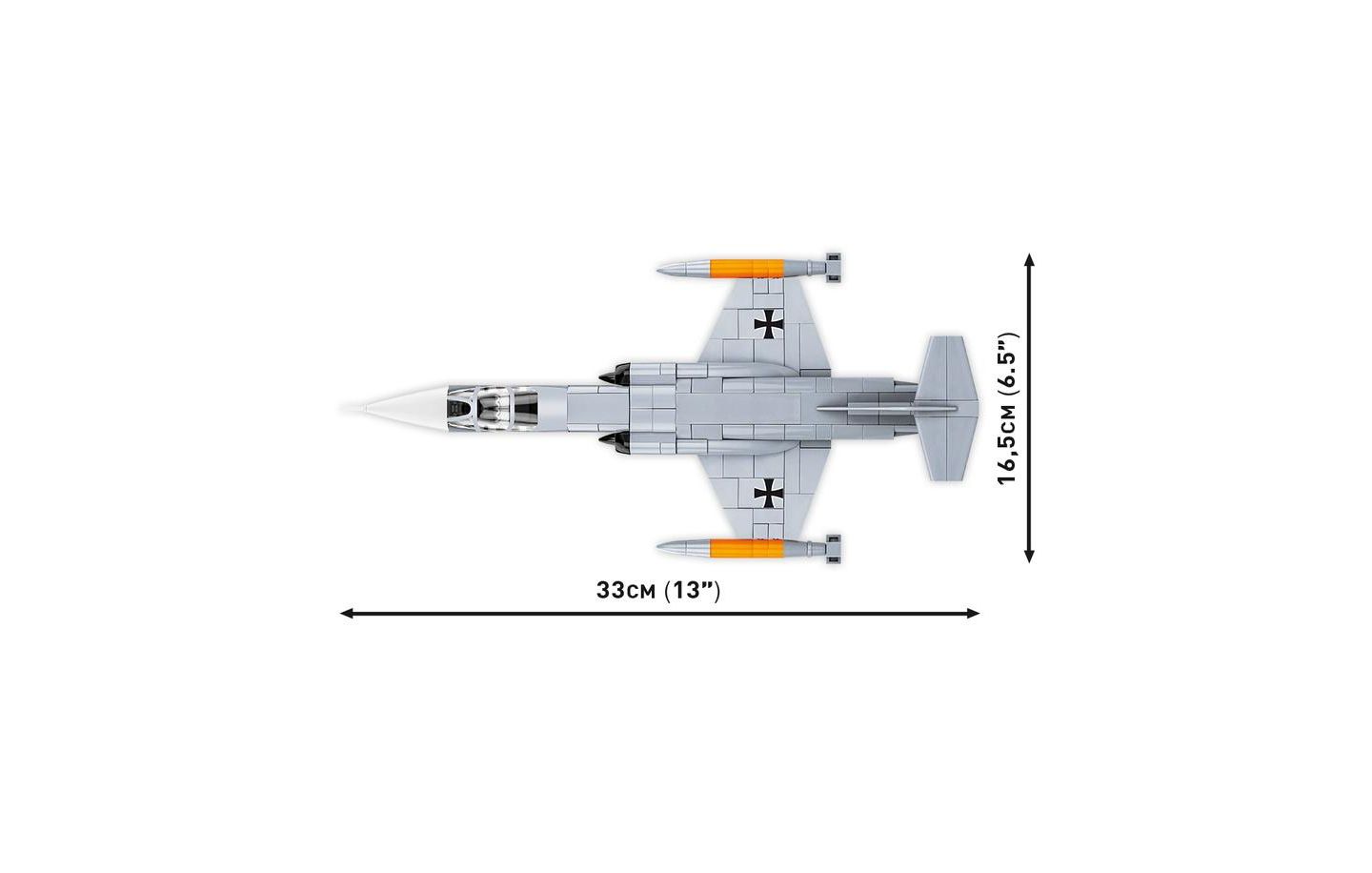 Детский конструктор COBI Armed Forces Lockheed F-104 Starfighter 428-Piece Building Set, Retractable Landing Gear, Ages 8+ — фото 5