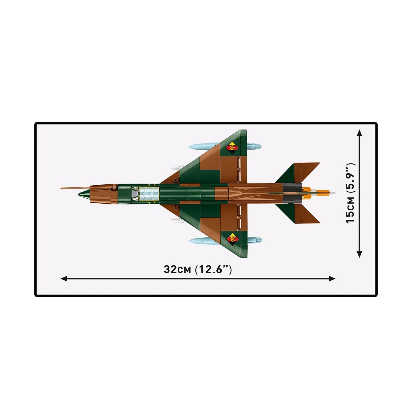 Детский конструктор COBI Armed Forces MiG-21 (GDR/Czechoslovakia) Fighter Jet 396-Piece Building Set, Ages 8+ — фото 5