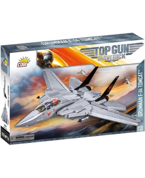 Детский конструктор COBI Top Gun Grumman F-14 Tomcat 1:48 Scale 869-Piece Building Set, Ages 9+