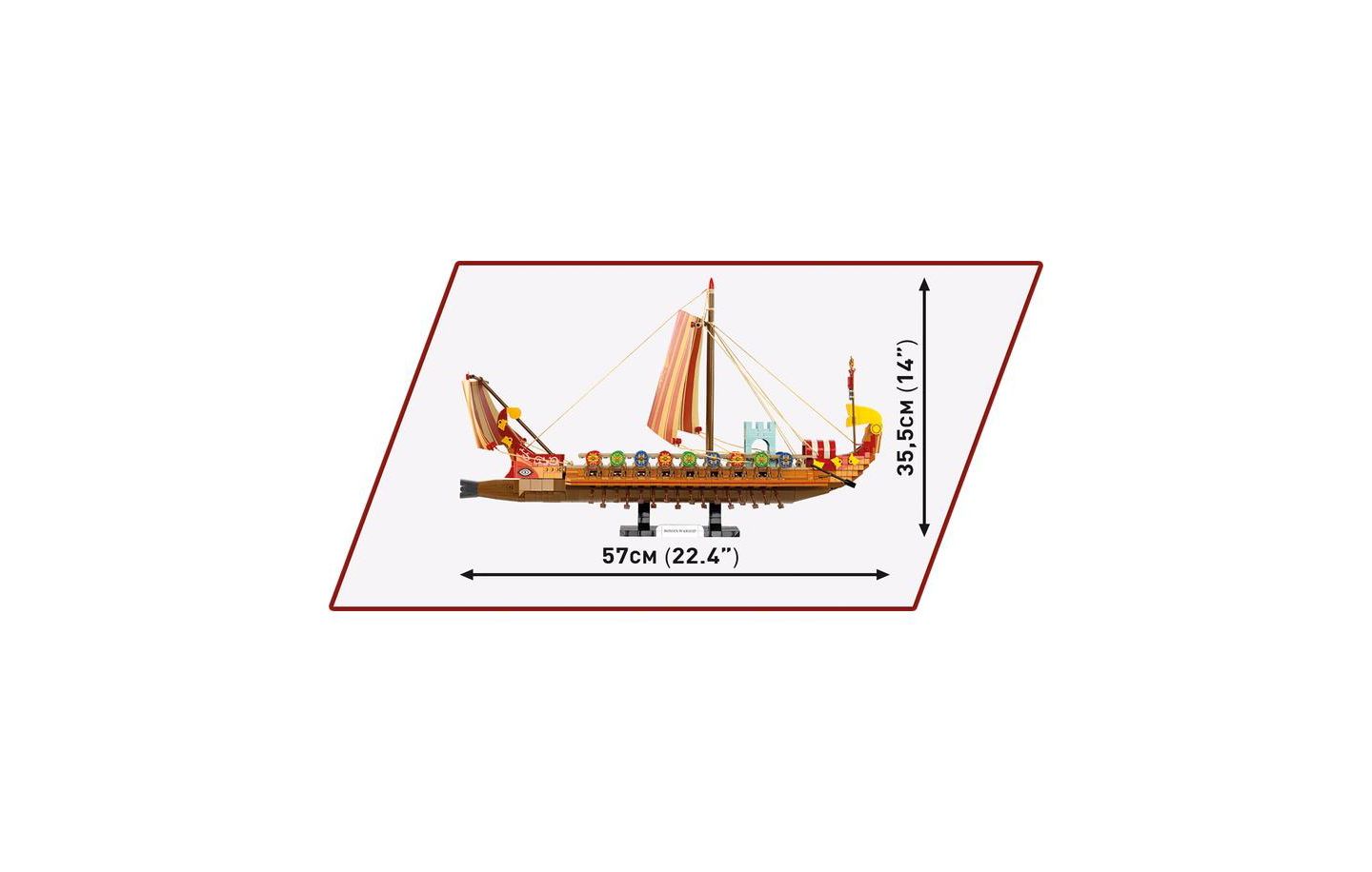 Детский конструктор COBI Historical Collection Imperium Romanum 1810-Piece Roman Warship Building Set, Ages 9+ — фото 5