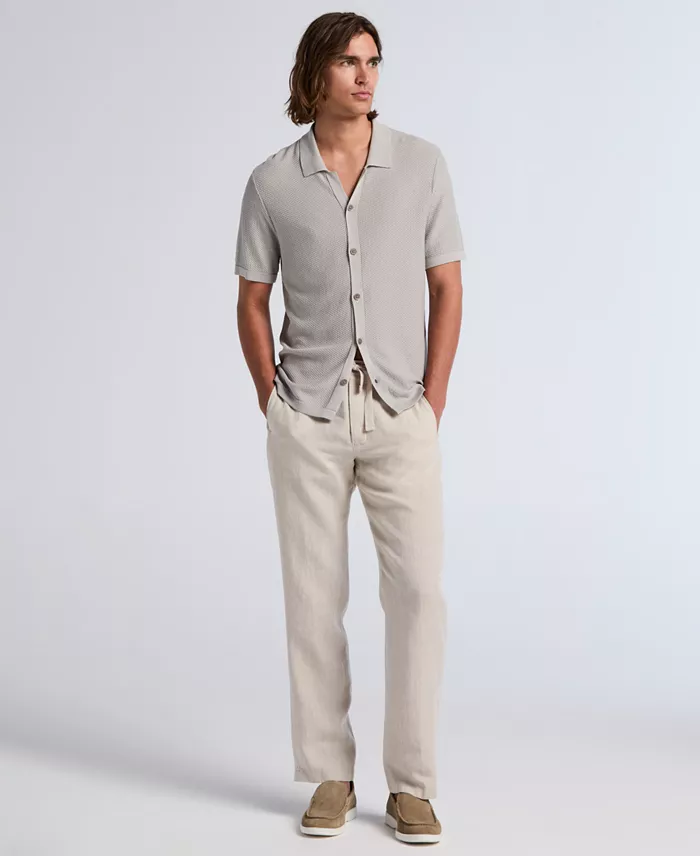 Men's Regular-Fit 100% Linen Drawstring Pants - thumbnail 7
