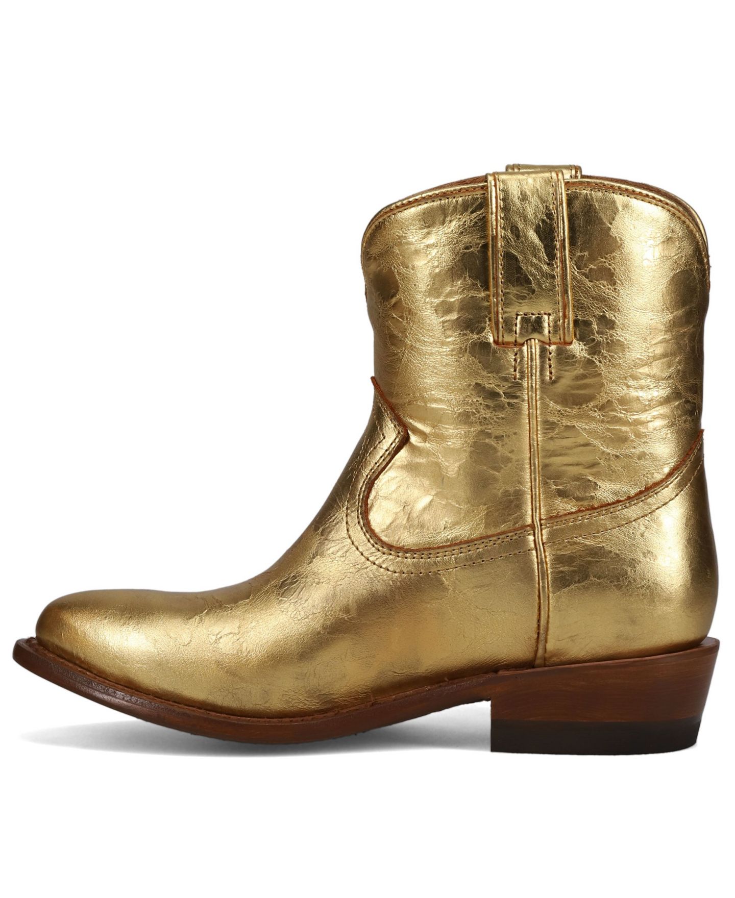 Женские ботинки Frye Billy Pull-On Booties, цвет: Золотой — фото 6