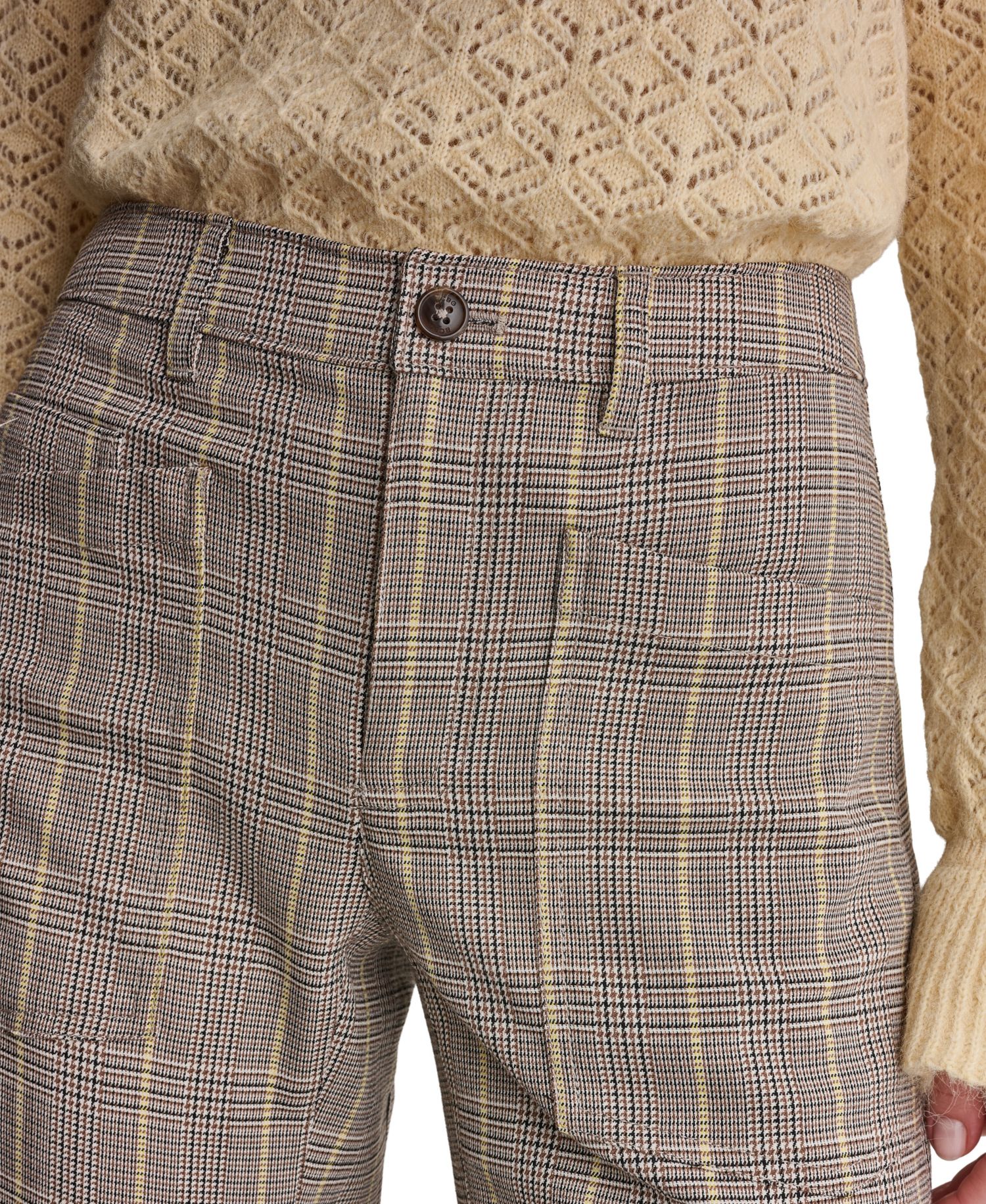 Women's Plaid Barrel Pants