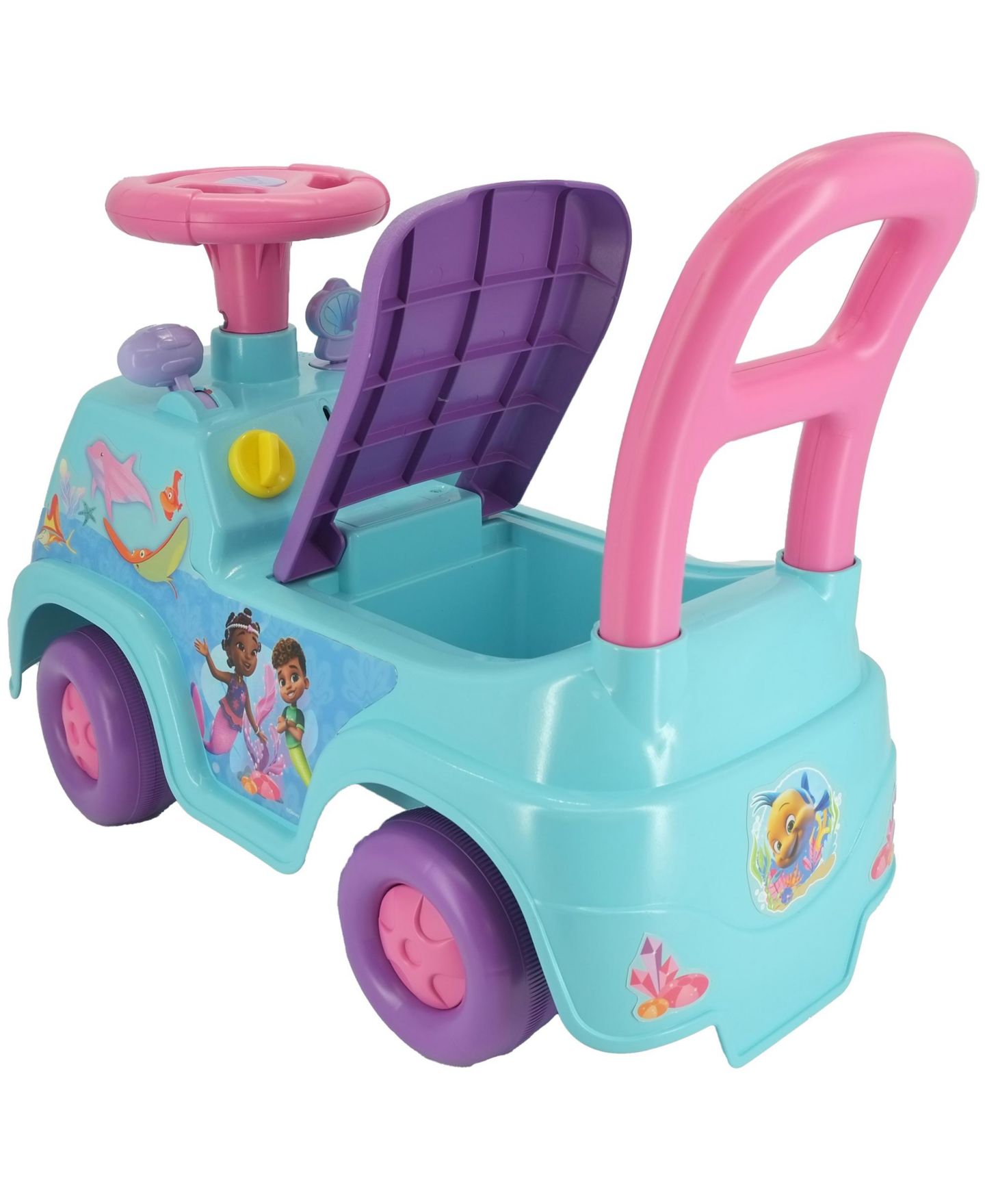 Детская игрушка Kiddieland Ariel Sea Ride-On with Interactive Lights and Sounds, Ages 1+ — фото 4