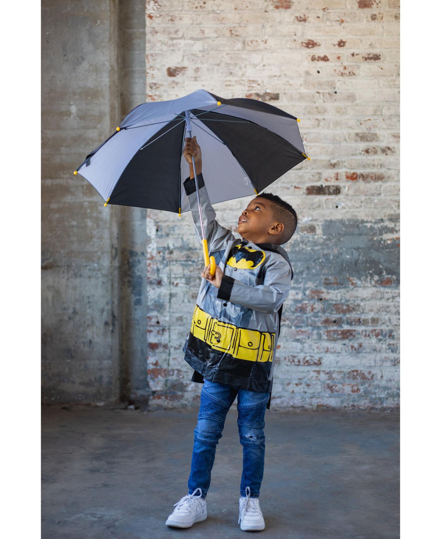 Toddler Boys' Cosplay 3-Piece Rain Jacket and Umbrella Set