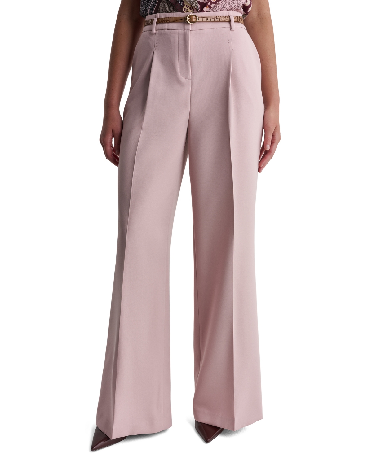 Bcbg Women's Pleated Wide-Leg Pants