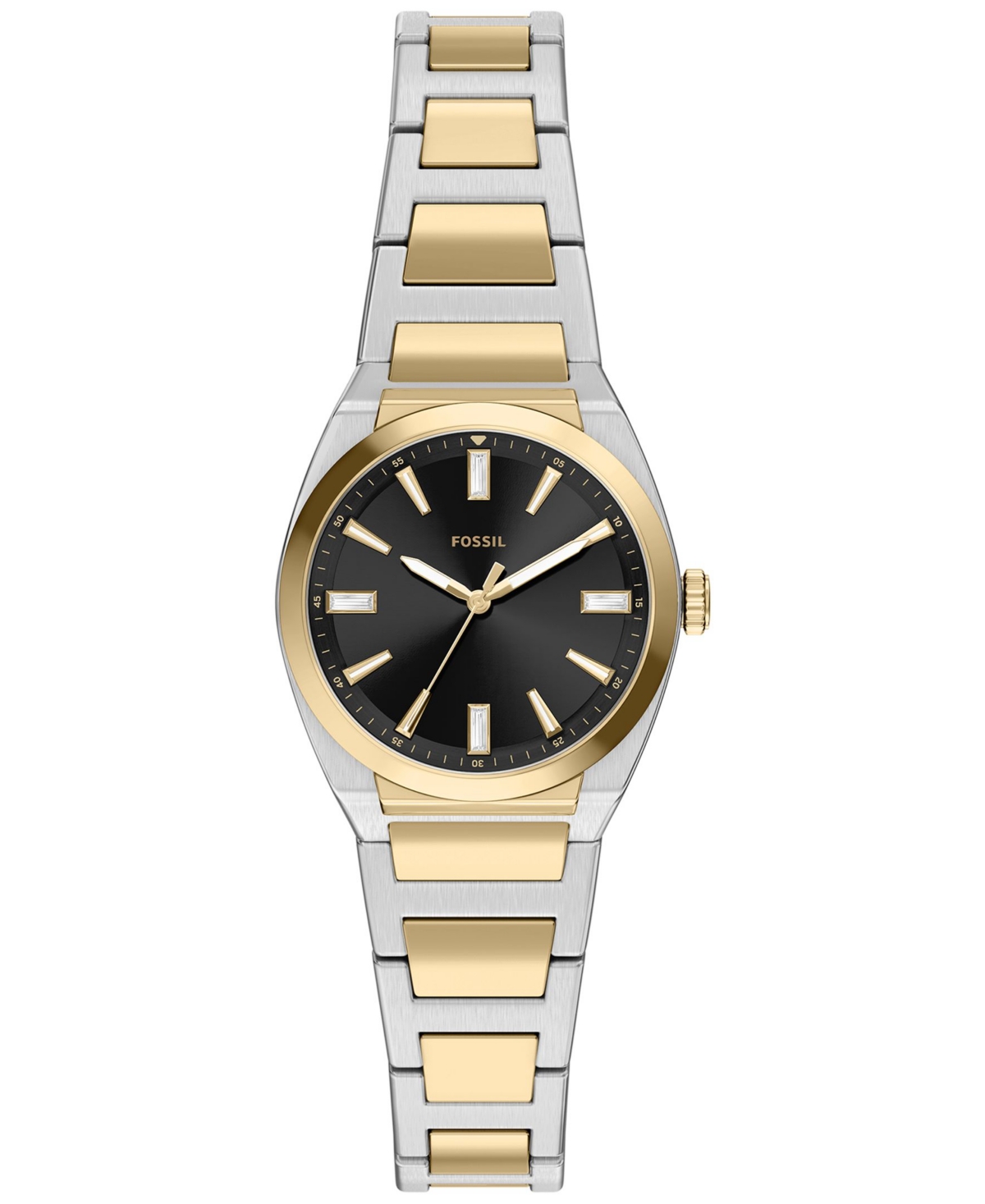 Fossil Women's Everett Three-Hand Two-Tone Stainless Steel Watch 27mm - Two-Tone