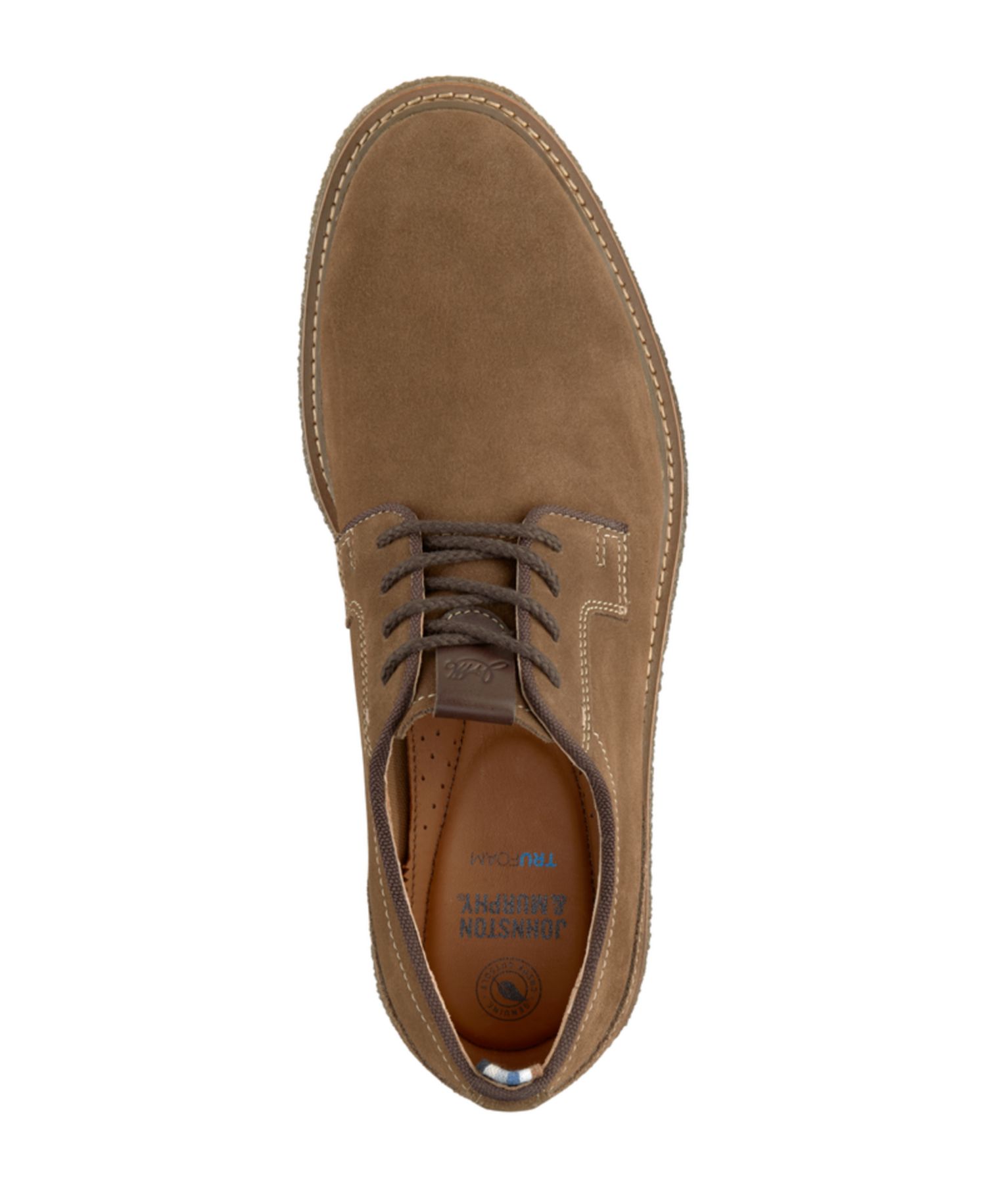 Men's Clint Plain Toe Suede Lace-Up Shoes