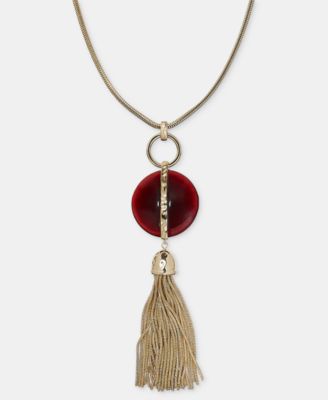 Women's Long Tassel Pendant Necklace