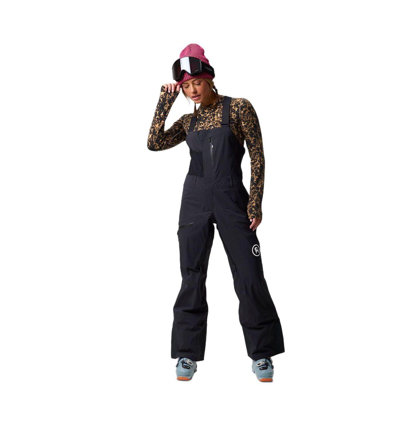 Женские брюки Backcountry Cottonwoods LT Xplore 3L Bibs Non-Insulated Ski and Snowboard, цвет: Чёрный — фото 1