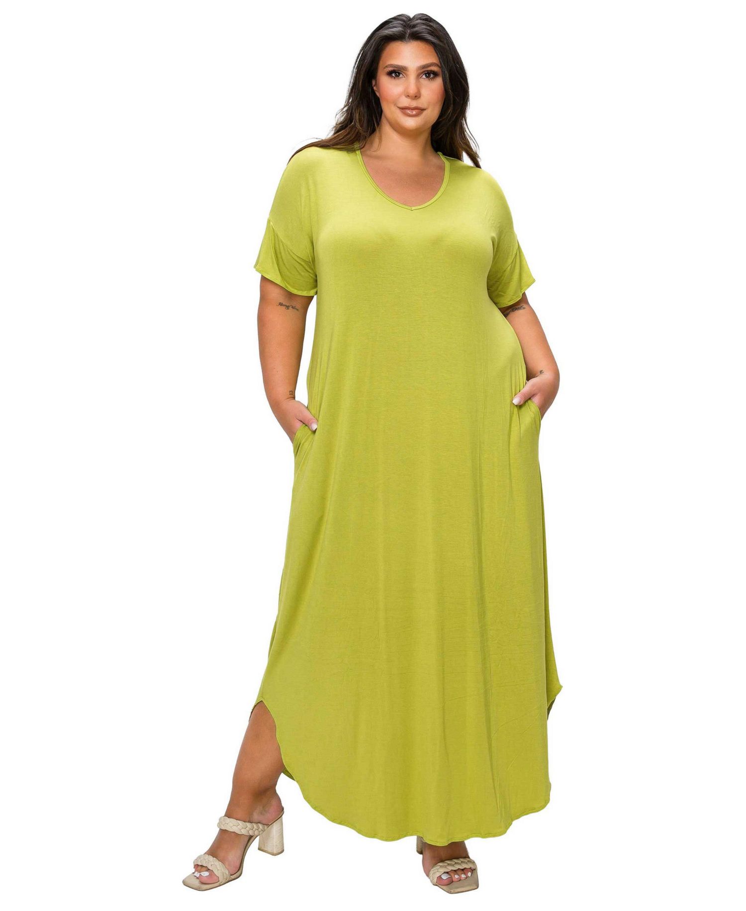 Plus Size Scarlett Pocket Maxi Dress