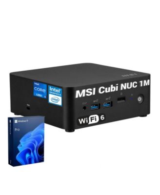 Cubi Business Mini Desktop, Intel Core 5 120U, Intel Graphics, 16GB DDR5, 1TB SSD, Wi-Fi 6, Win11 Pro, Black