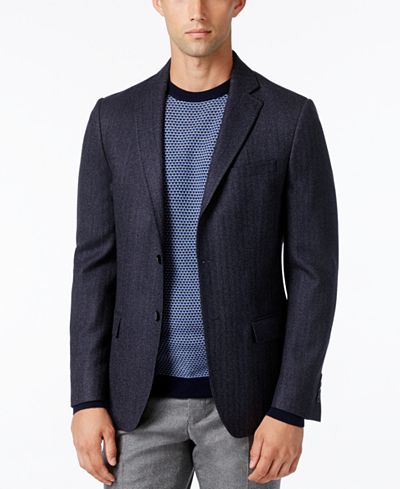 DKNY Men's Slim-Fit Herringbone Sport Coat