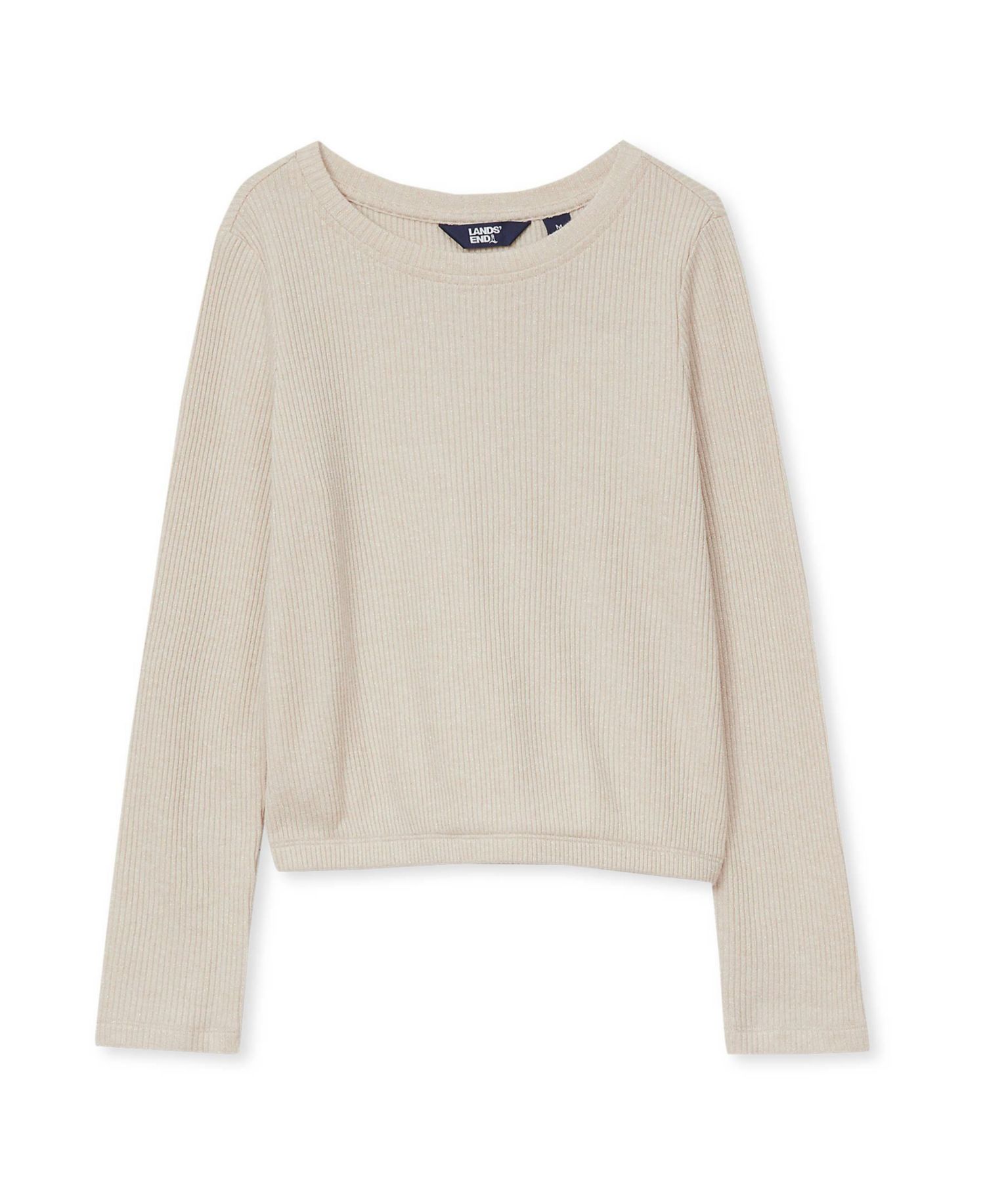 Girls Long Sleeve Sparkly Knit Top