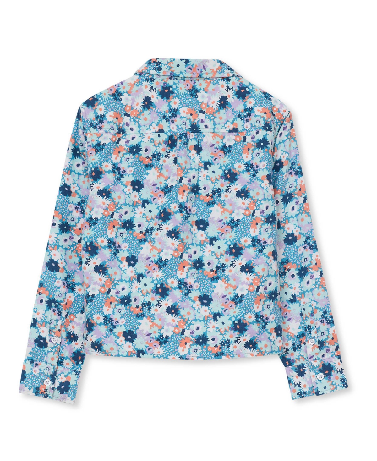 Lands' End Girls Long Sleeve Flannel Printed Shirt