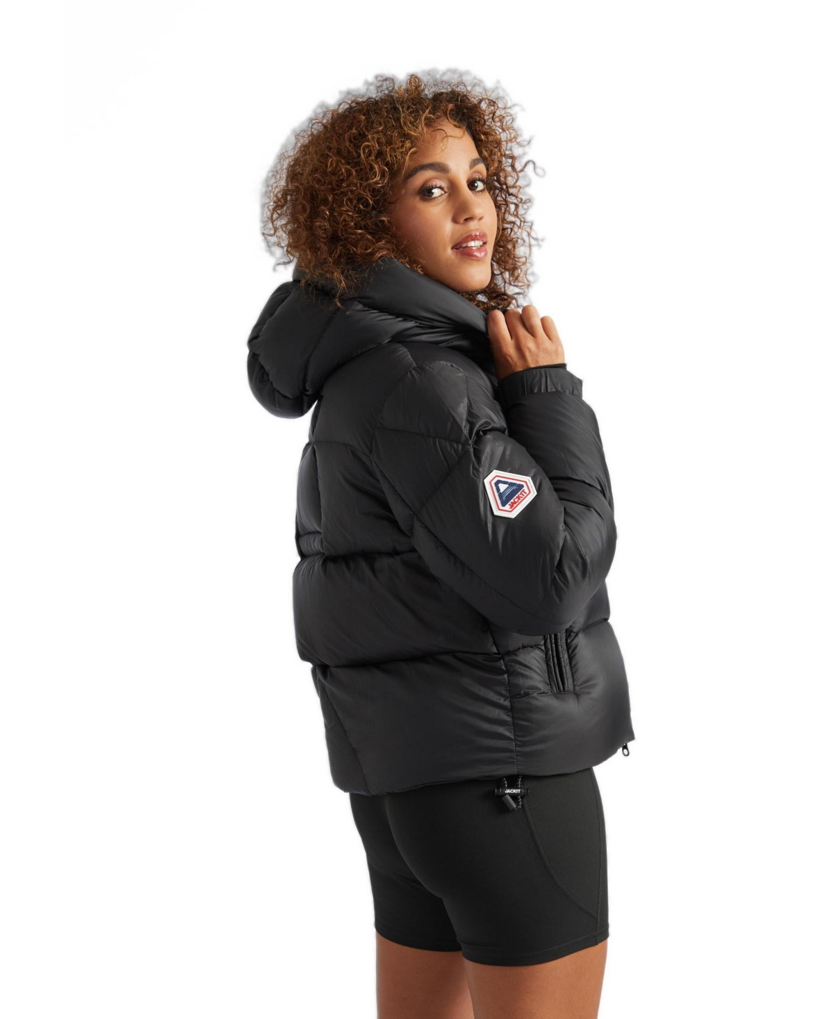 JACK1T Women's High Collar Puffer Jacket