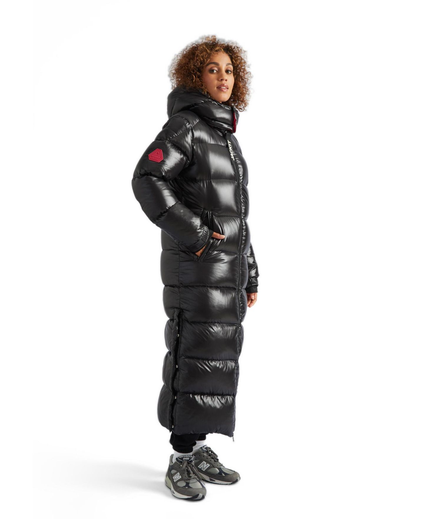 Женская куртка JACK1T High Collar Maxi Puffer, цвет: Чёрный — фото 2