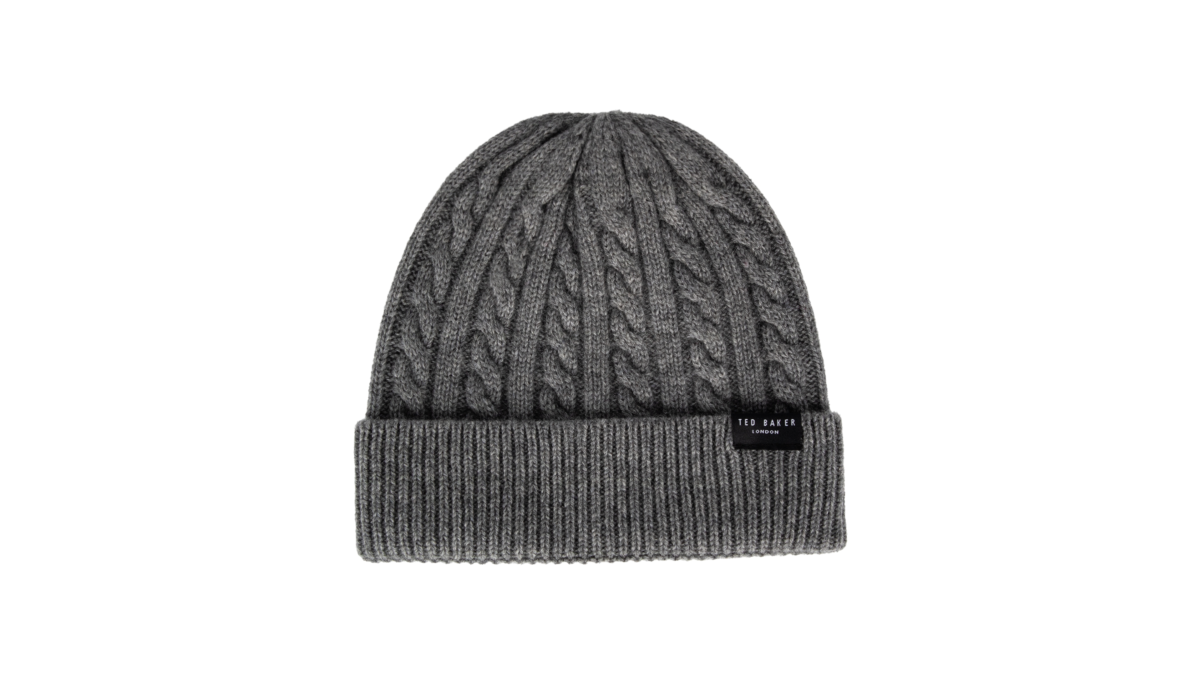 Ted Baker Cable-Knit Wool-Cashmere Blend Beanie