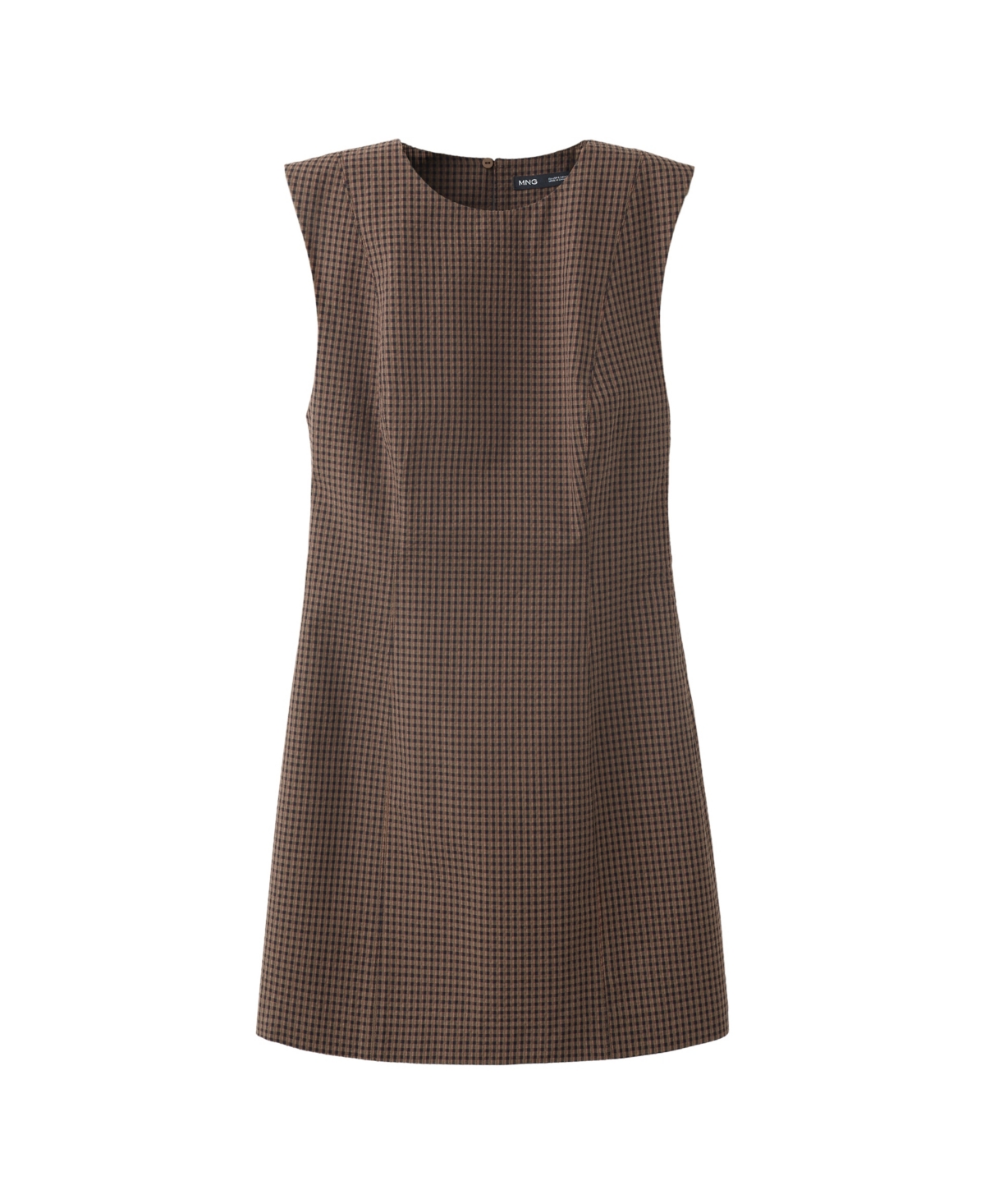 Mango Women's Gingham Check Cottoned Dress