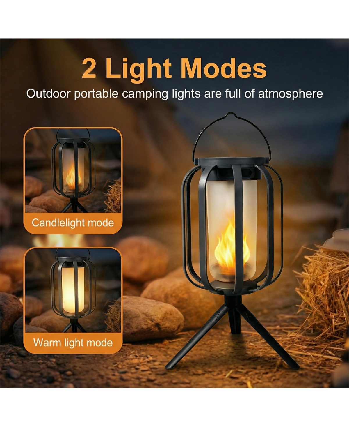 Cushry Solar Lanterns Outdoor Waterproof Hanging Solar Lantern Flickering Flame Solar Lights for Garden Patio Yard Decor (5 Pieces)