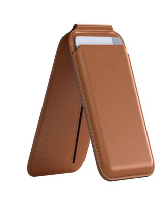 Leather Magnetic Wallet Stand