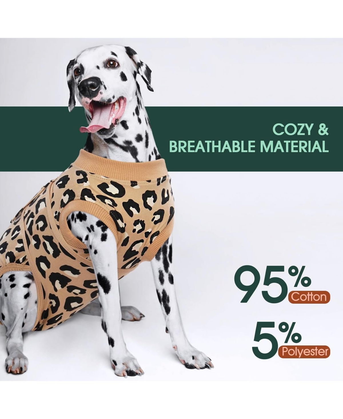 Post-Surgery Recovery Bodysuit for Dogs, Cone Alternative Protective Onesie for Wound and Incision Care