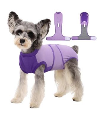 Cotton-Spandex Post-Surgery Recovery Bodysuit Onesie for Dogs