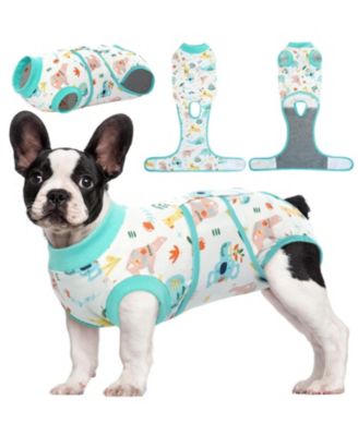 Soft Breathable Recovery Suit for Dogs and Cats, Post-Surgery Onesie with Cone-Free Wound Protection