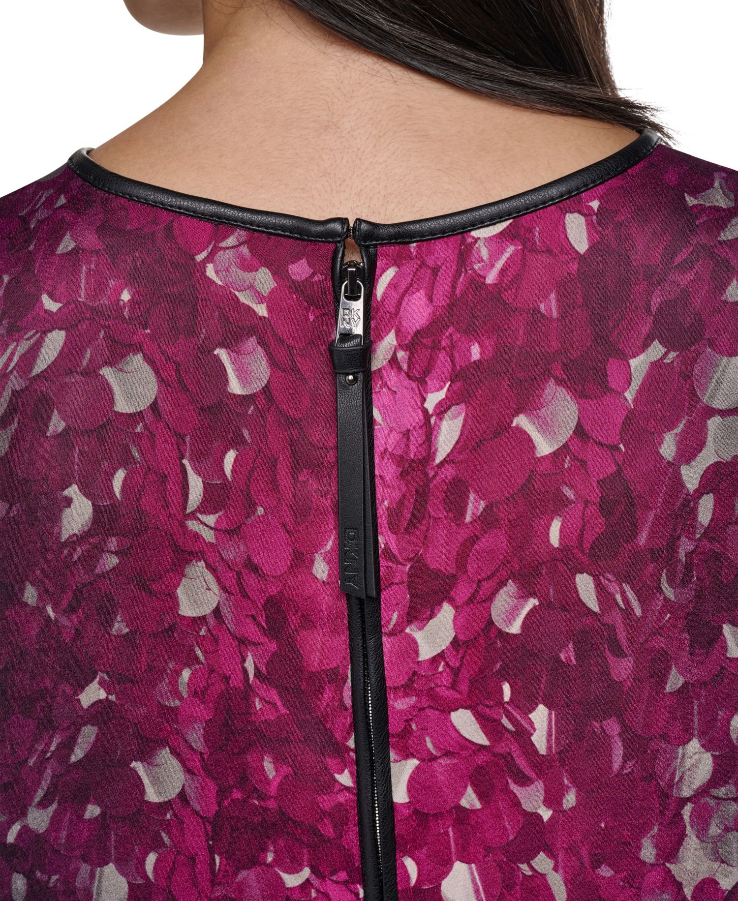 Women's Printed Short-Sleeve Shift Dress