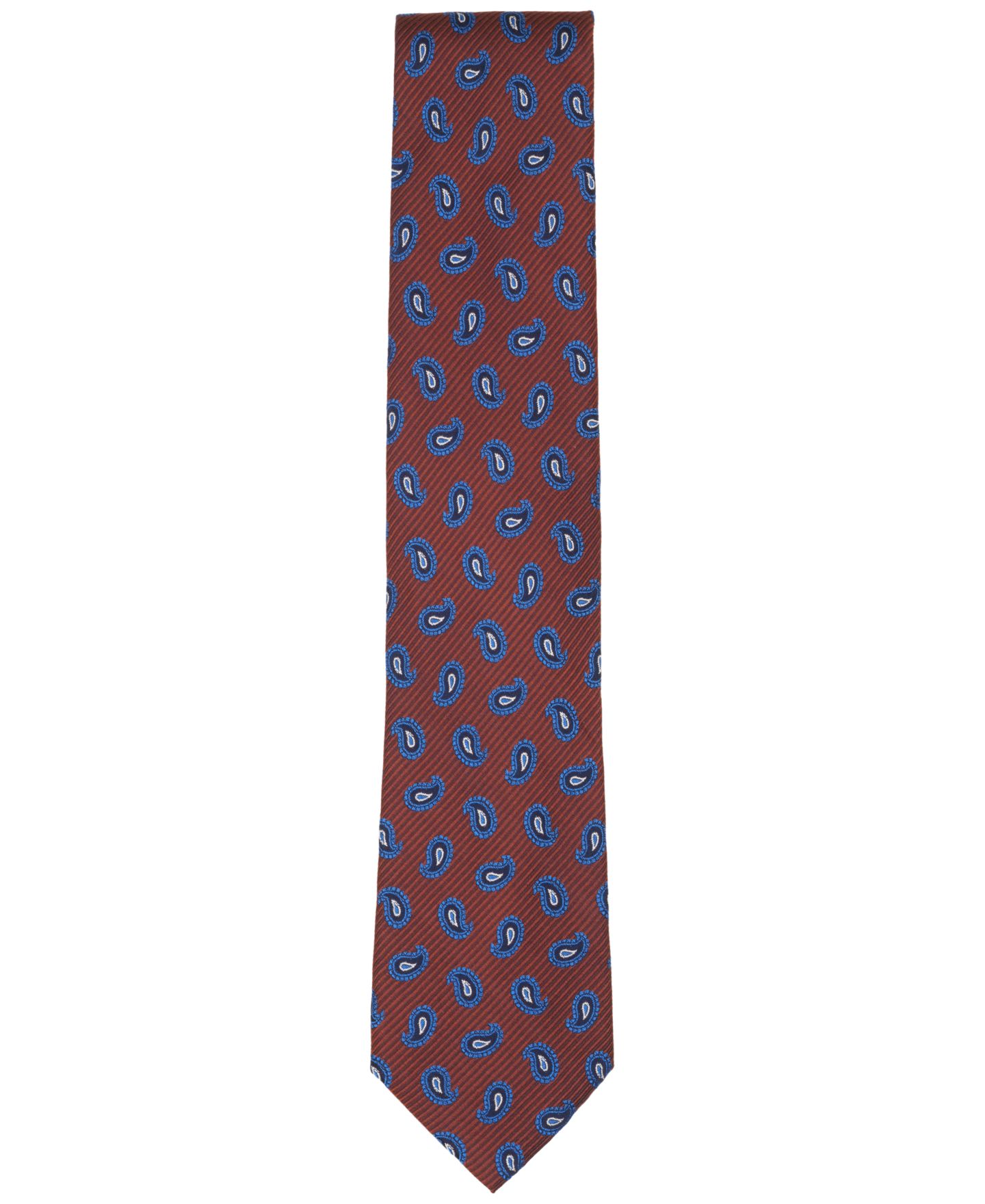 Мужской галстук Ted Baker London Taunton Tossed Pines Paisley Classic Silk Tie, цвет: Коричневый — фото 2