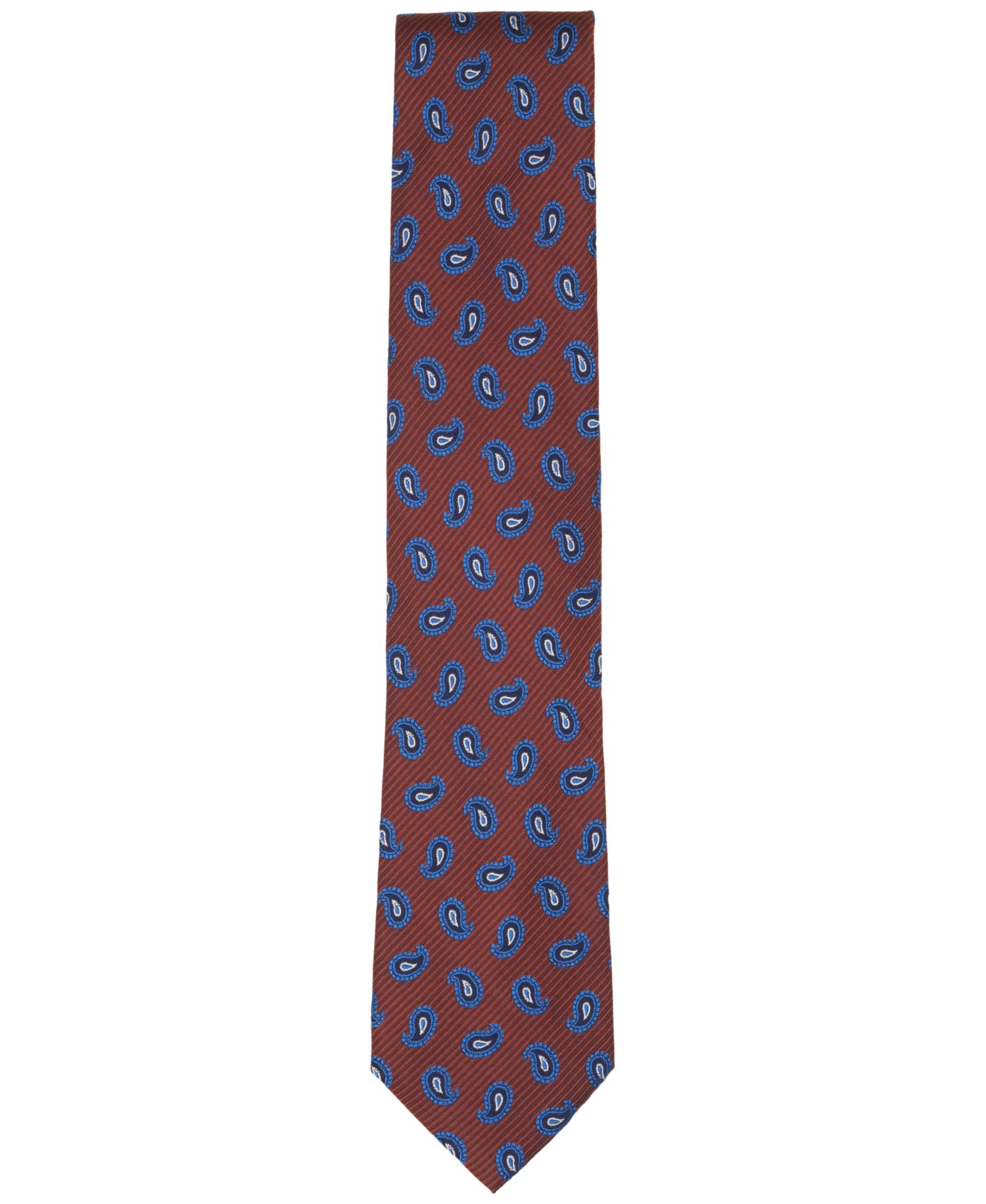 Men's Taunton Tossed Pines Paisley Classic Silk Tie