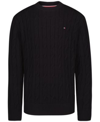 Boys' 8-20 Cable-Knit Long-Sleeve Cable Crew Sweater