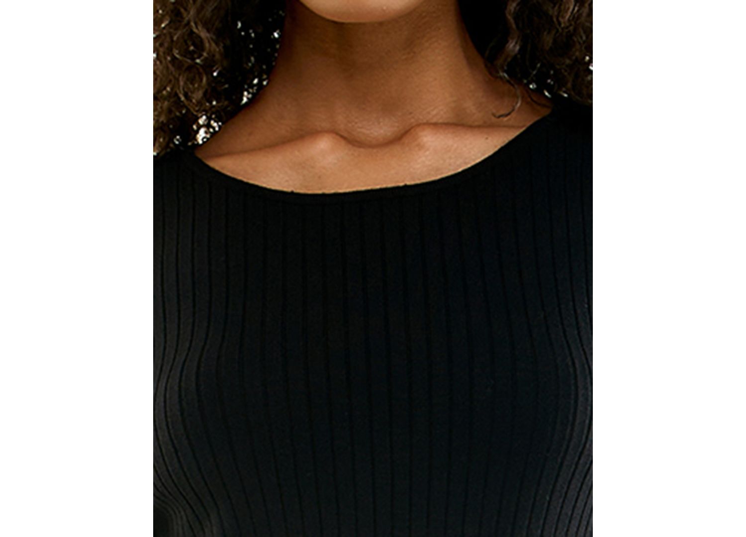 Juniors' Illusion Details Long-Sleeve Fit & Flare Sweater Dress