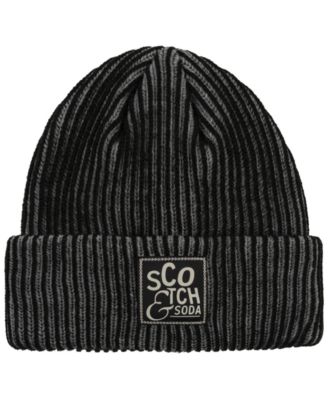 Men's Two-Tone Double Cuff Knit Beanie