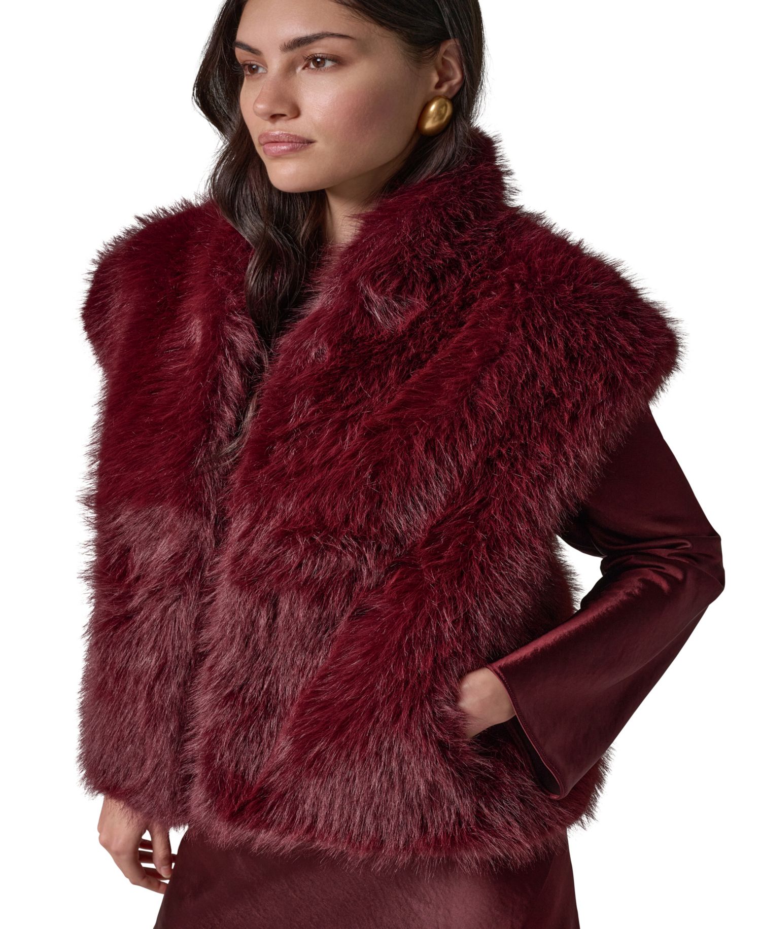 Women's Faux-Fur Sleeveless Vest