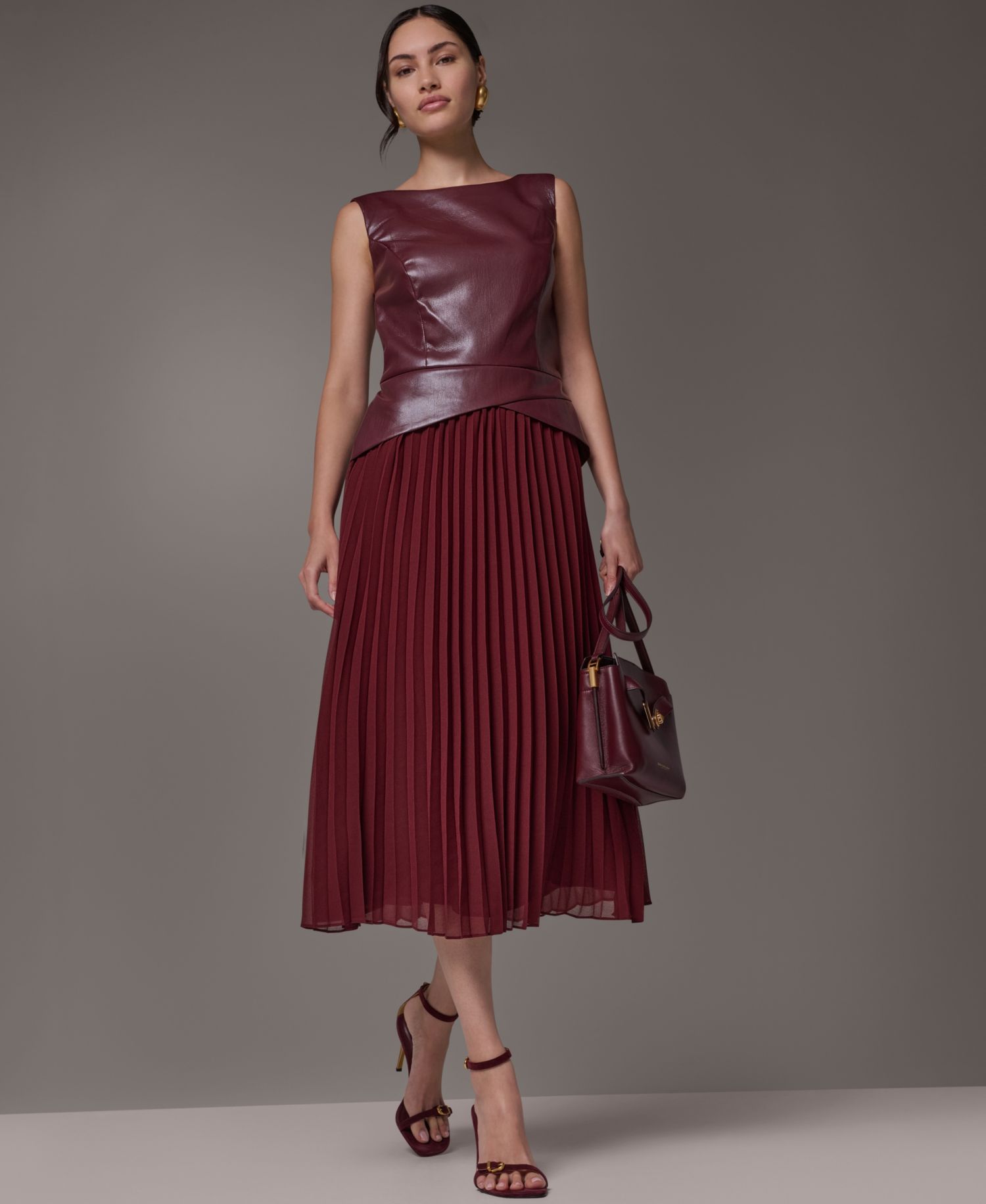 Women's A-Line Sleeveless Midi Dress