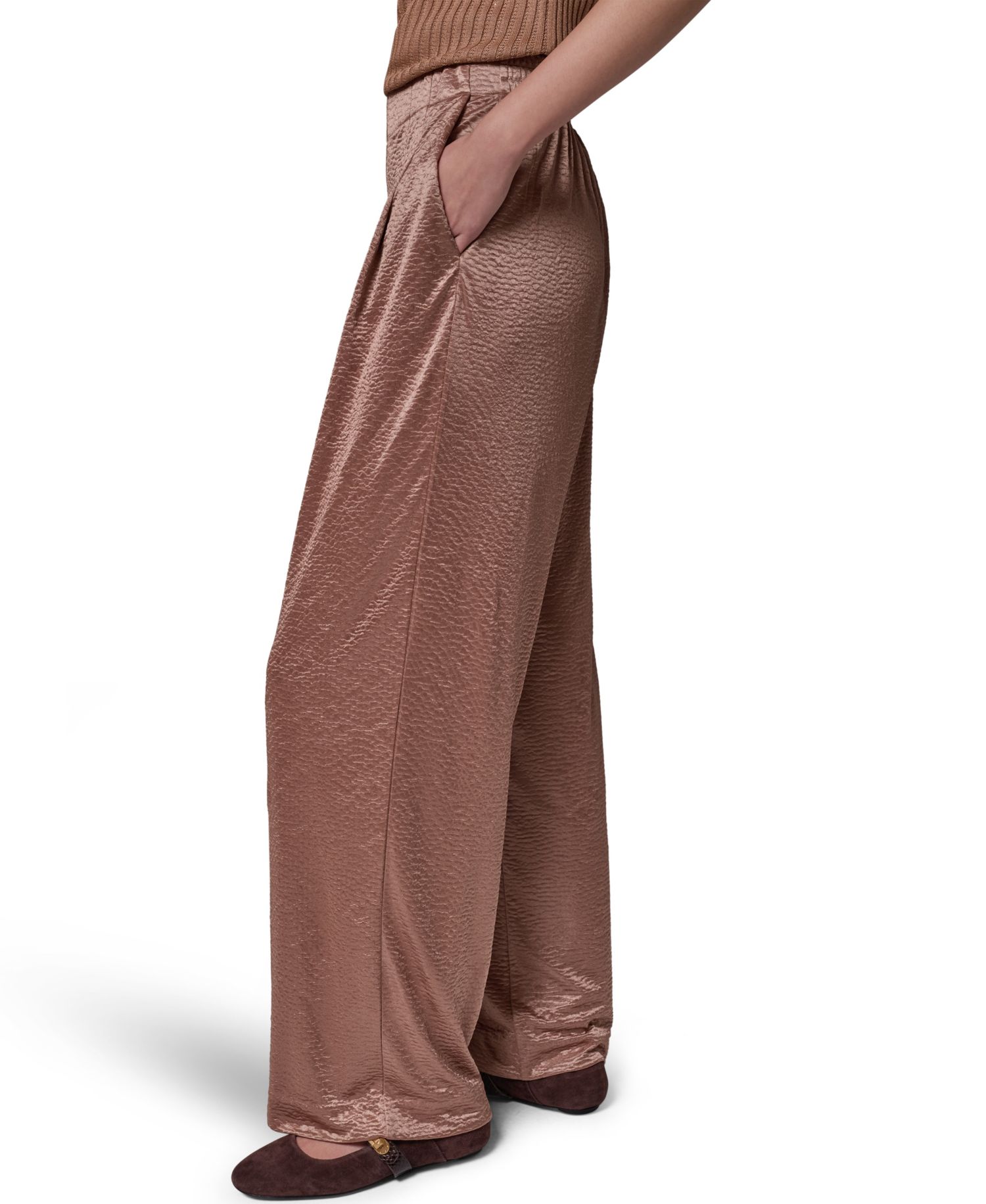 Women's Wide Leg Crinkle Pant