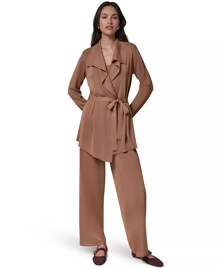 Women's Wrap Long-Sleeve Tie-Front Cardigan - thumbnail 2