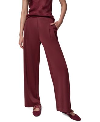 Women's Straight-Leg Pull-On High-Rise Pants