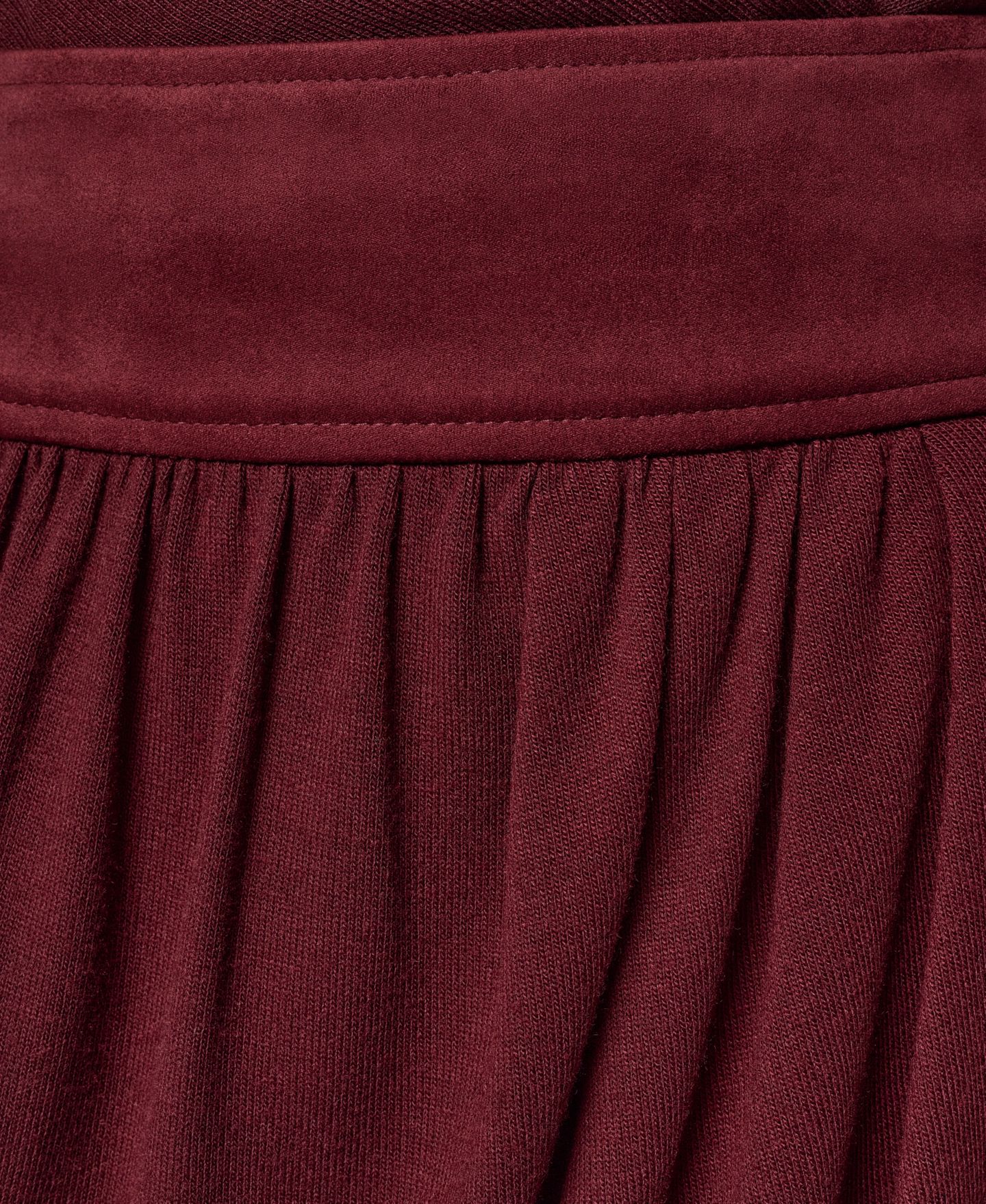 Женская юбка Donna Karan New York High-Waisted Midi Wrap, цвет: Чёрный вишнёвый — фото 14