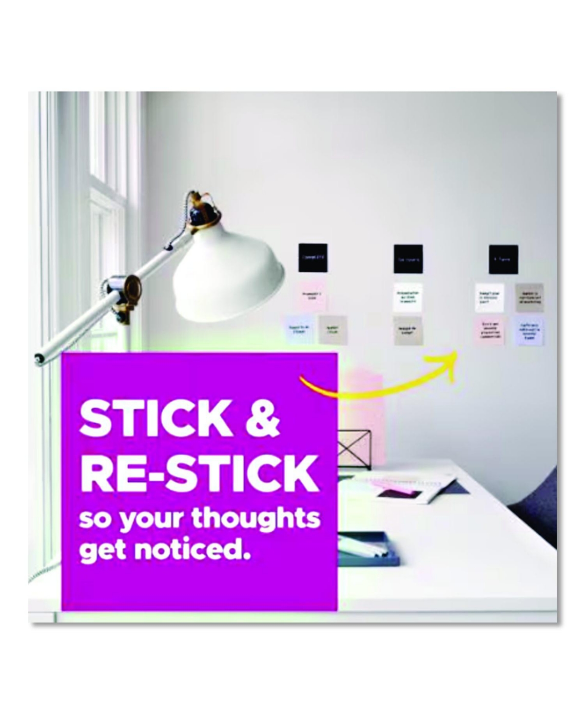 Post-it Notes Super Sticky 654-5SSNE Pads in Simply Serene Colors, 3 x 3, 90 Sheets/Pad, 5 Pads/Pack