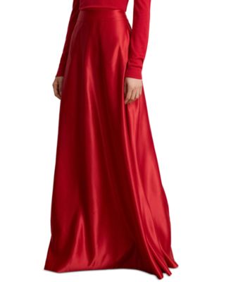 Women's Duchess A-Line High-Waisted Maxi Skirt