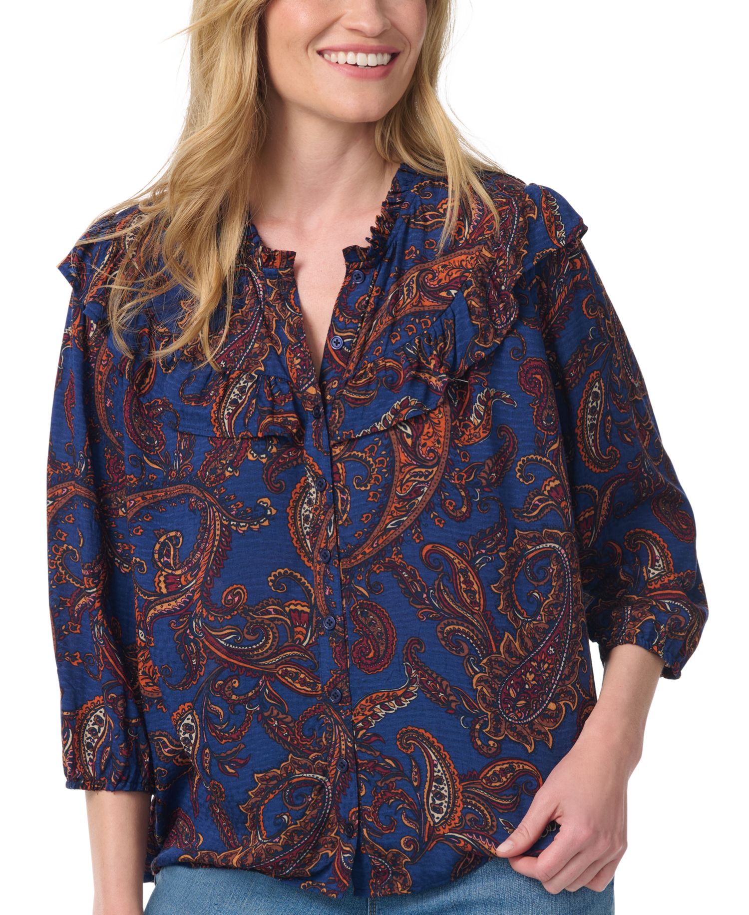 Medieval Синий Paisley