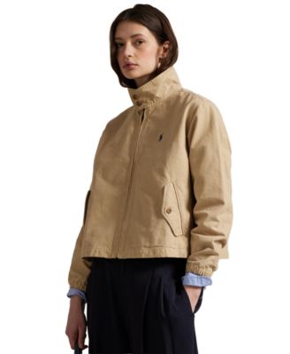 Women's Canvas Stand Collar Jacket