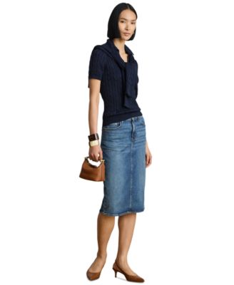 Women's Denim Pencil Skirt