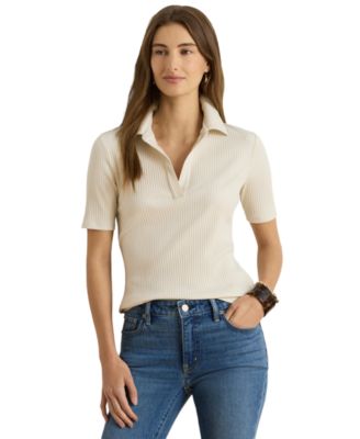 Women's Johnny Collar Polo T-Shirt