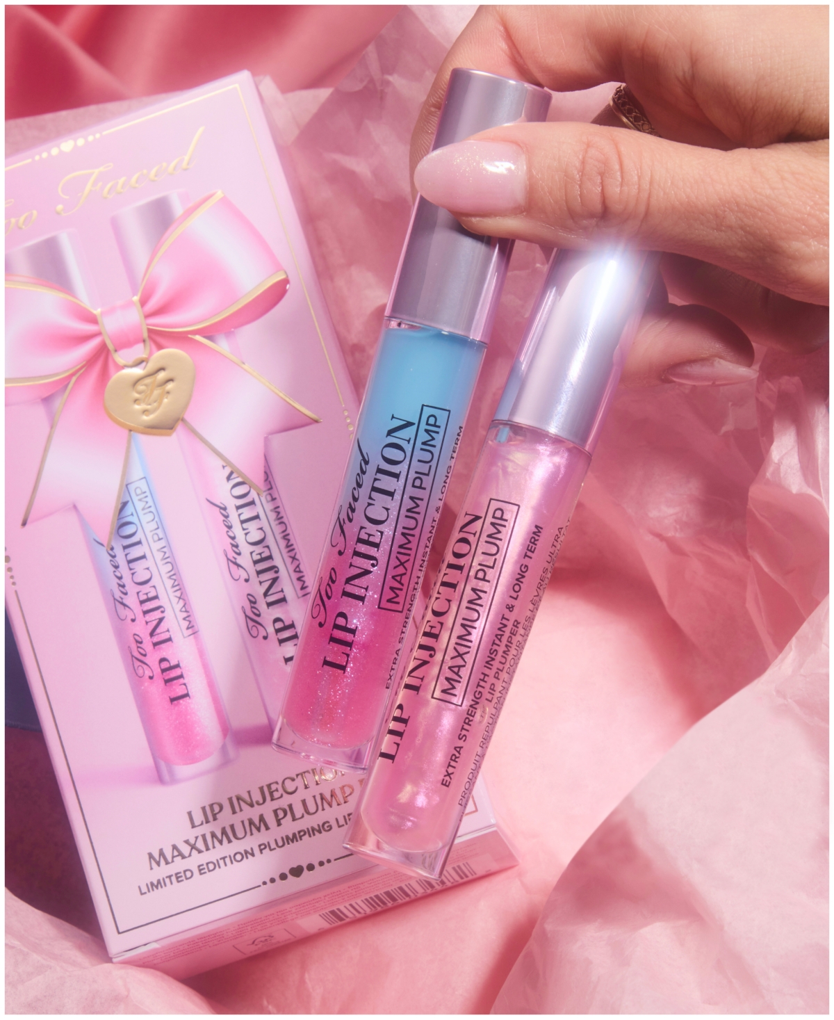 Too Faced 2-Piece Lip Injection Maximum Plump Lip Gloss Duo Set
